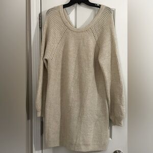 Cream Sweater Dress